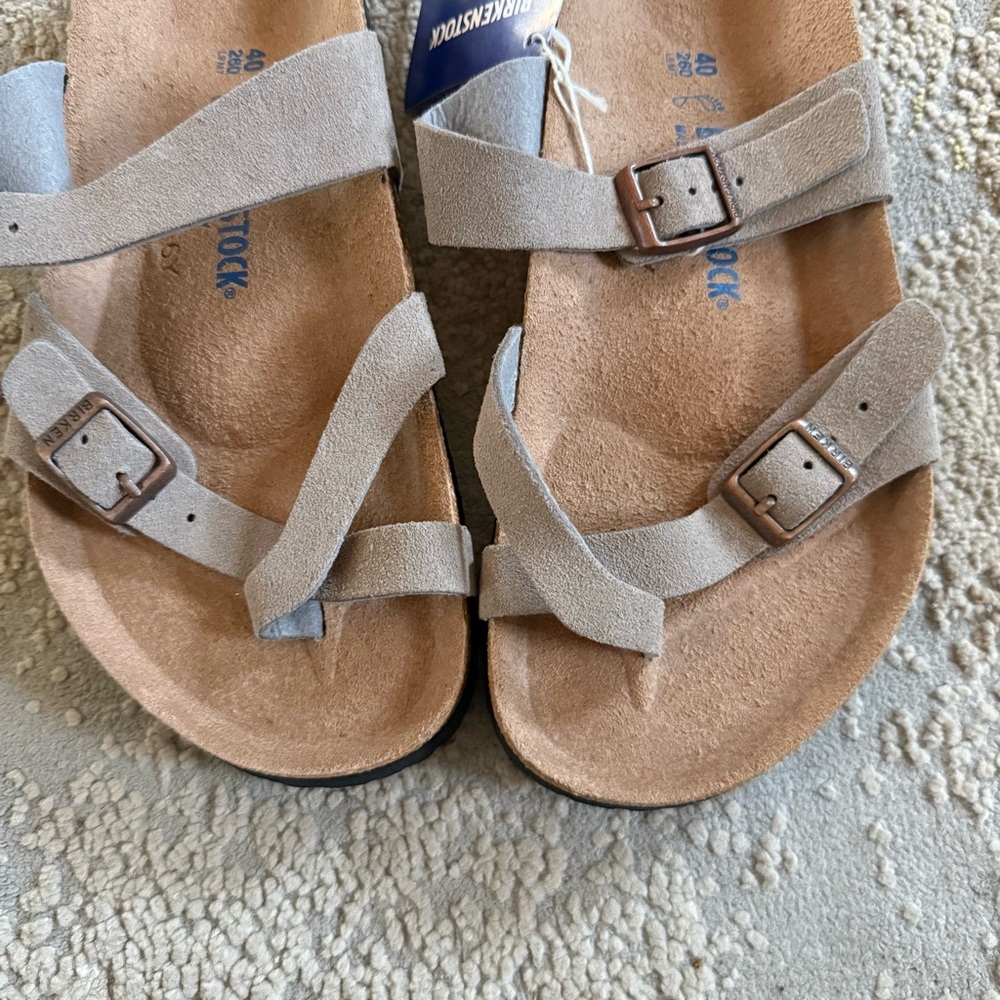 Birkenstock Taupe Sandals - Picture 8 of 14